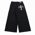 cross of skull contrast stitch