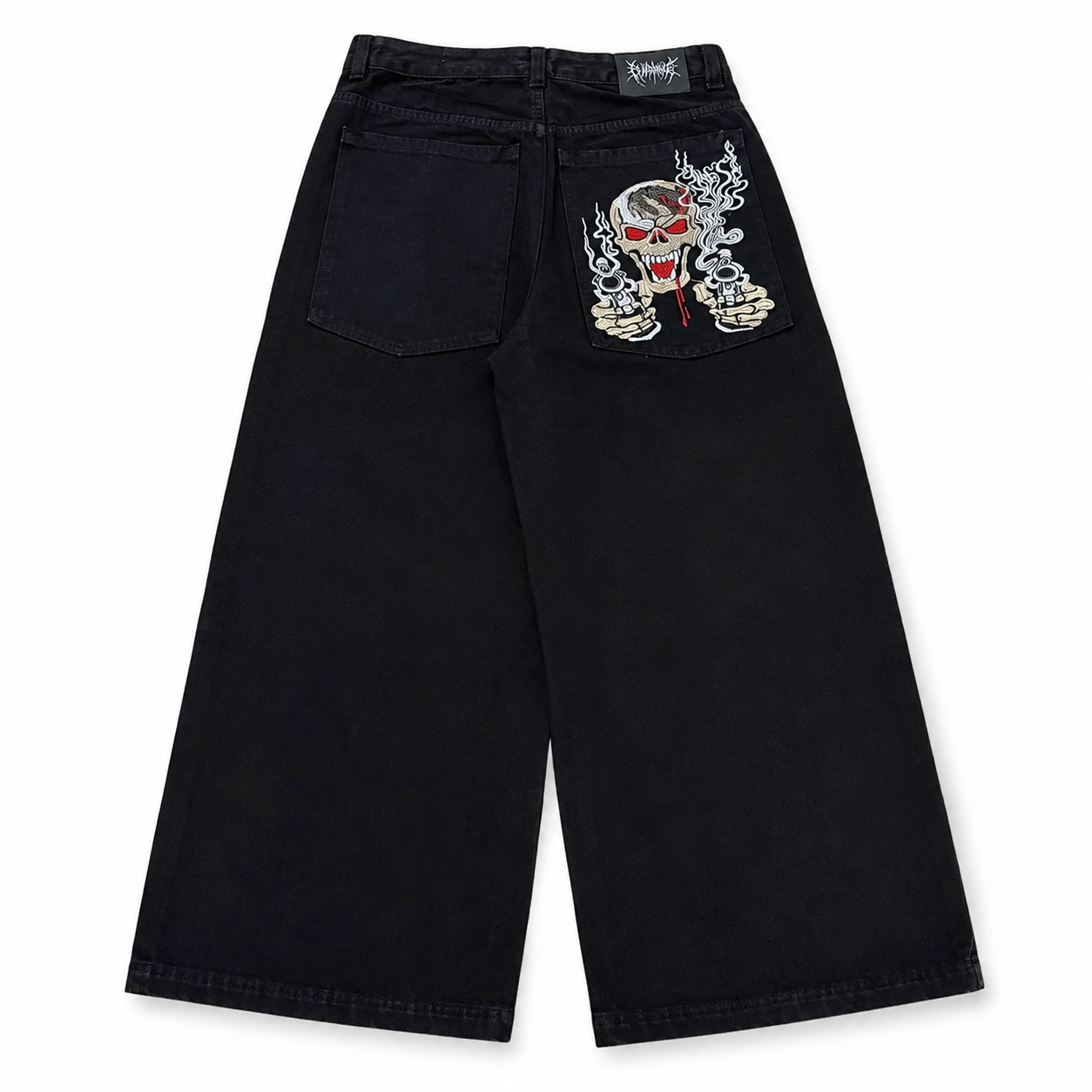 gunshot black stitch