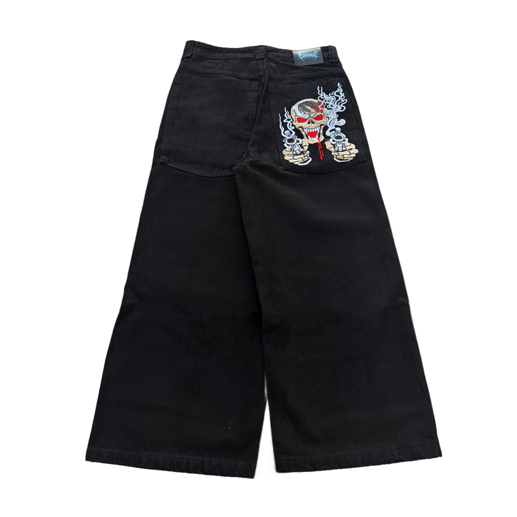 gunshot black stitch