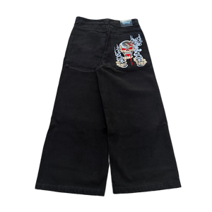 gunshot black stitch