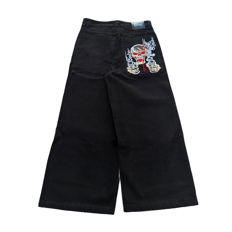 gunshot black stitch