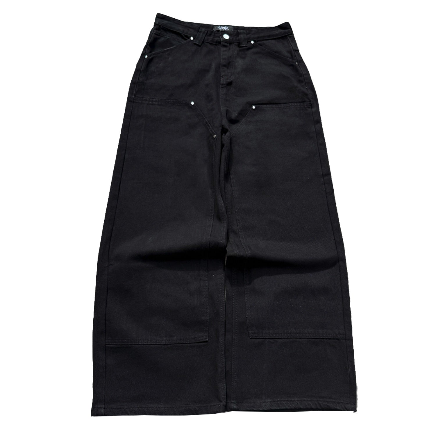 black spider web jeans